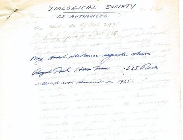 notes on the Zoo Horse tramways