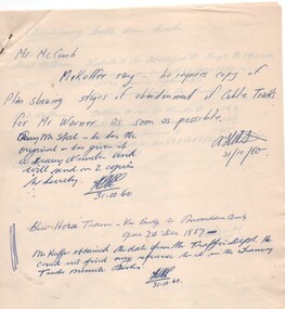"Notes on the Abandonment of cable tramways"
