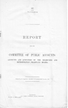 Report from the Committee of Public Accounts MMTB