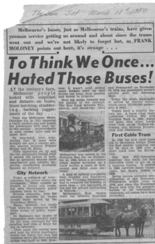 "To think we once hated those buses"