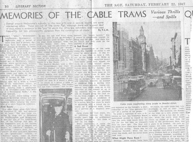 "Memories of the Cable Trams"