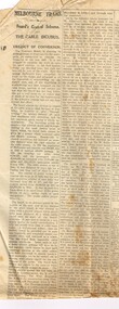 "Melbourne Trams - Board's General Scheme - The Cable Incubus - Urgency of Conversion"