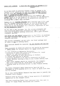 "Cross City Linking - A plan for the future or another PTC Fiasco????"