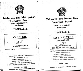"MMTB Tram Timetables"