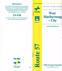 "West Maribyrnong - City Route 57"