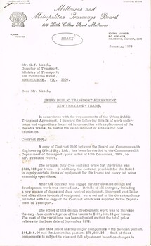 "Urban Public Transport Agreement - New Vehicles - Trams"