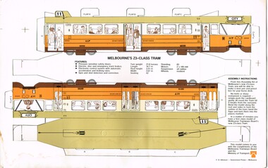 Leisure object - Cardboard Model Tram, Ministry of Transport, c1979