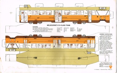 Cardboard Model Tram - Z3