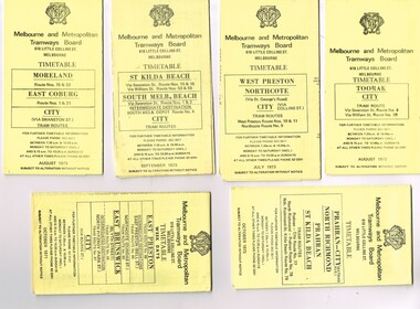"MMTB Tram Timetables"