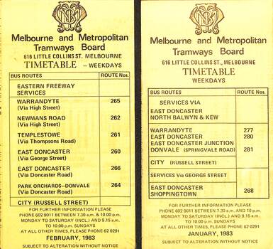 "MMTB Bus Timetables"