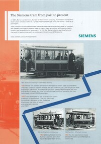 "The Siemens tram from past to present"