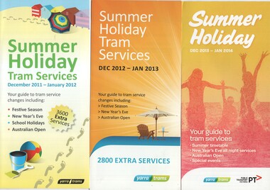 "Summer Holiday Tram Services"