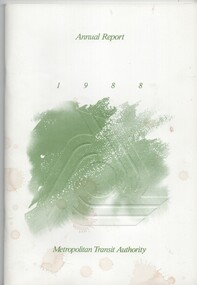 "Metropolitan Transit Authority of Victoria Annual Report - 1987/88"