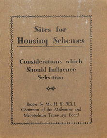 "Site for Housing Schemes - Considerations which should influence Selection"