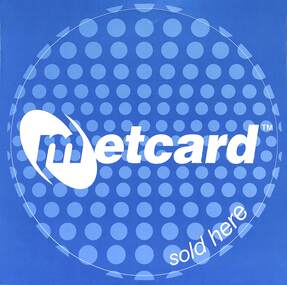 Sign - Adhesive label, Metlink, c2001