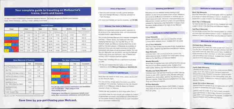 "Fares and Travel Guide"