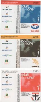 "Hawthorn Football Club Transport Ticket Season 2000"