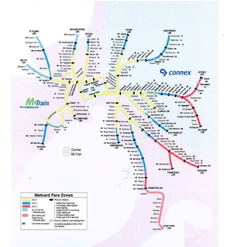 Melbourne rail network - Connex and M>Train