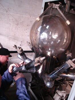 images of decommissioning mercury arc equipment or bulbs