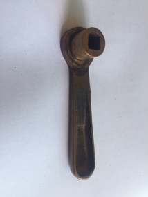 Cast brass and machined handle - air operated doors