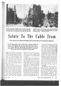 "Salute to the Cable Tram"