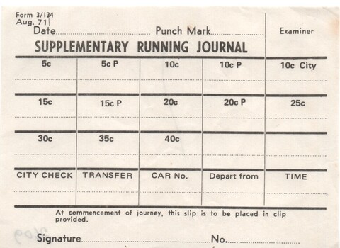 "Supplementary Running Journal"