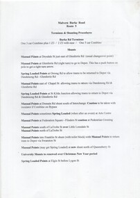 "Terminus and Shunting Procedures"
