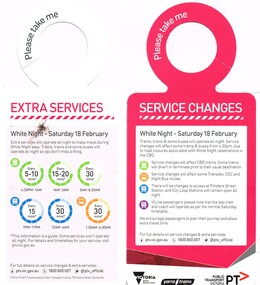 "Service Changes - White Night"