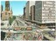 looking south along Swanston St