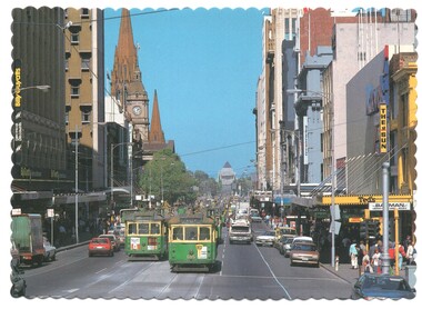Swanston St from near Bourke St