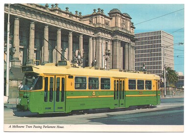 Z3 223 class tram outside Parliament