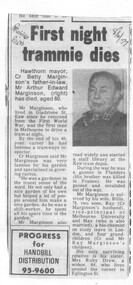 "First night trammie dies"