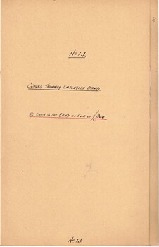 "Coburg Tramway Employees Band / Re Loan to the Band of sum of L300"