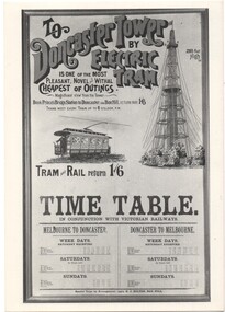 cable tram set No. 1, displayed in the glass case at Russell St