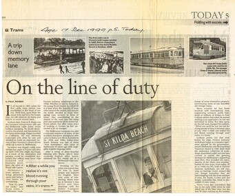 "On the line of duty"