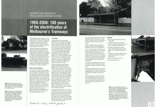 "Historic Tram Shelters"