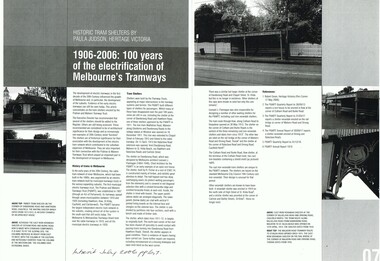 "Historic Tram Shelters"