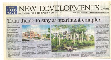 "Tram theme to stay at apartment complex"