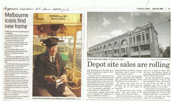 "Depot site sales are rolling"