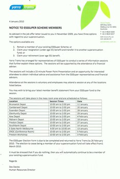 "Notice to ESSuper Scheme Members"