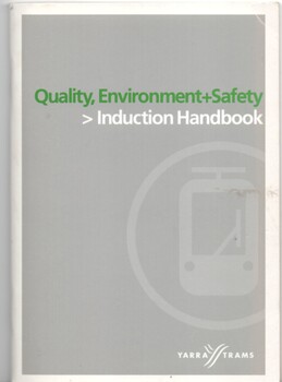 "Yarra Trams Quality Environment and Safety Induction Handbook"