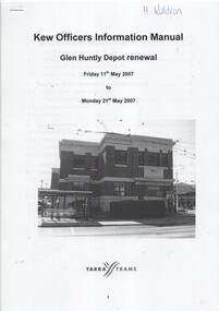 "Glen Huntly Depot Renewal", "Kew Depot - Pit Deepening Roads 1 to 4", "Camberwell Depot Yard Tracks Renewal"