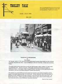 "Trolley Talk - June July 1996 - No. 224"