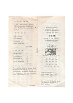 "Allocation of Tramcars 1936"