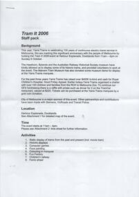 "Tram It 2006 - Staff Pack"