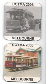 Domestic object - Coaster set, Council of Tramway Museums of Australasia (COTMA), 2006