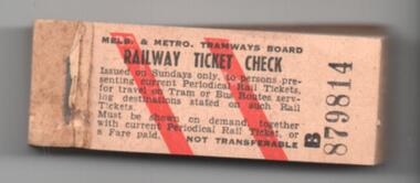 "Railway Check Ticket"