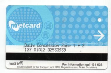 Metcard tickets