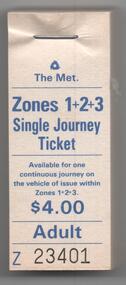 Zones 1+2+3 single journey,