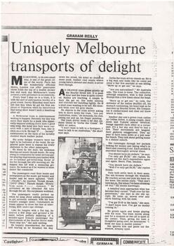 "Uniquely Melbourne Transports of Delight"